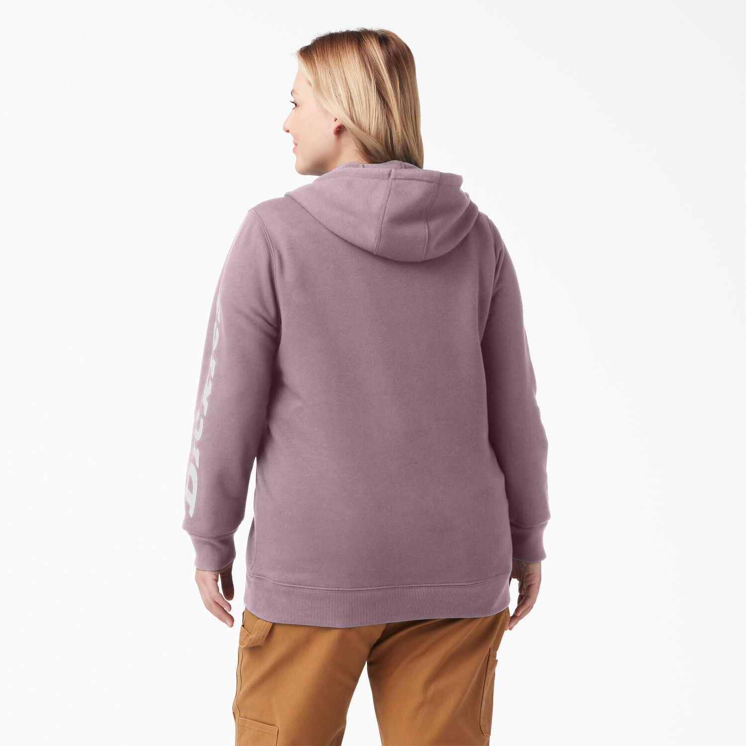 Dickies Women's Plus Water Repellent Sleeve Logo Hoodie