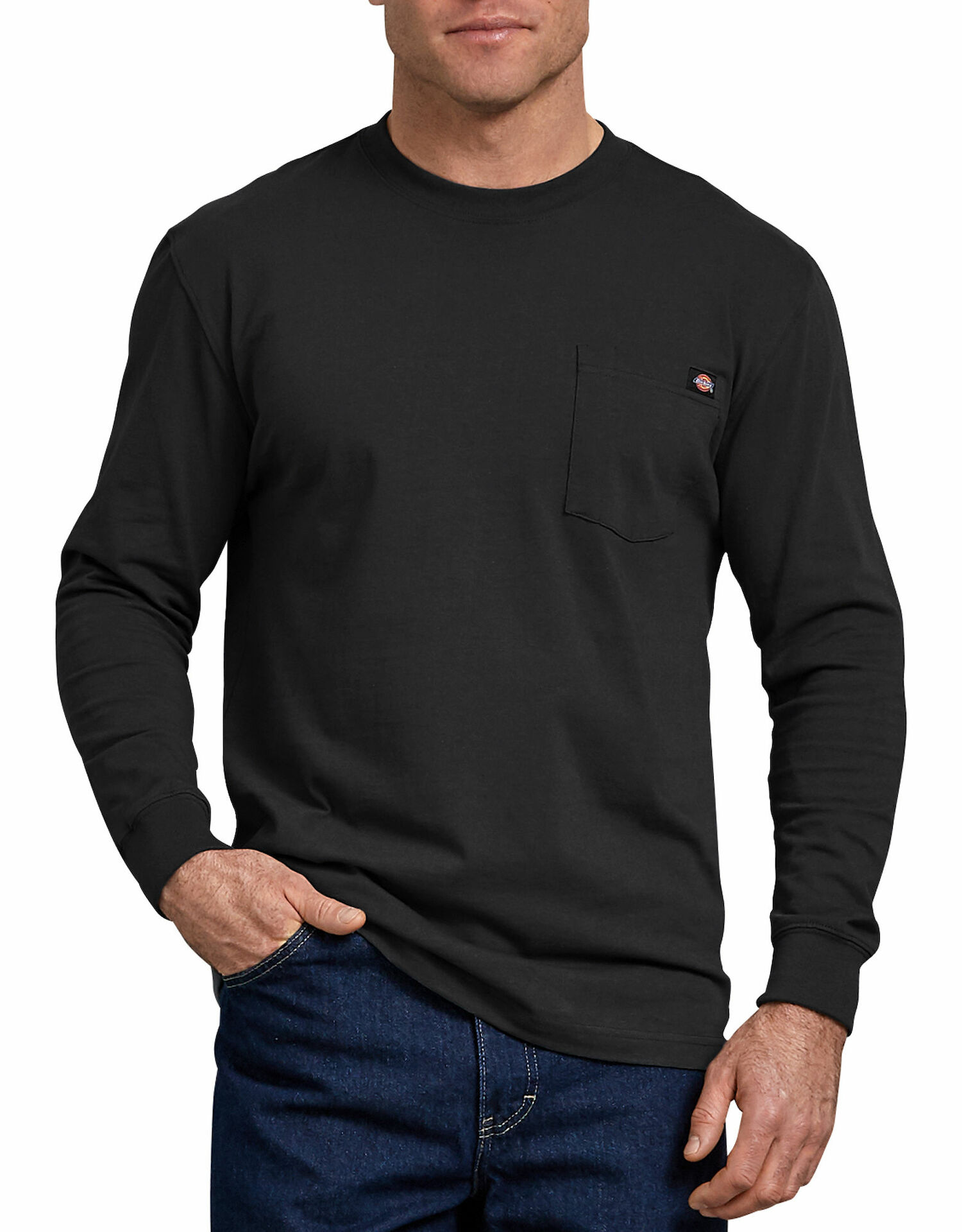 Dickies Men's Heavyweight Long Sleeve Pocket T-Shirt