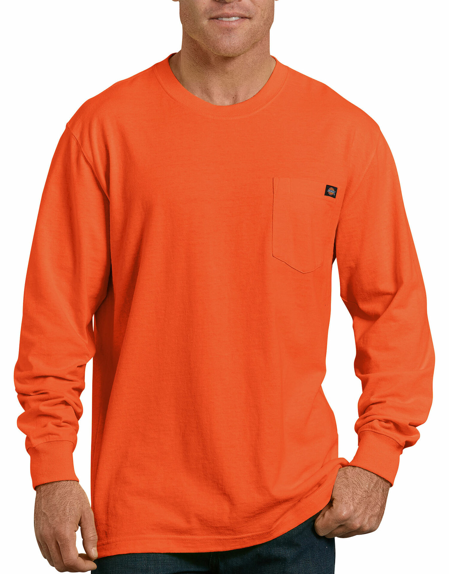 Dickies Men's Heavyweight Long Sleeve Pocket T-Shirt
