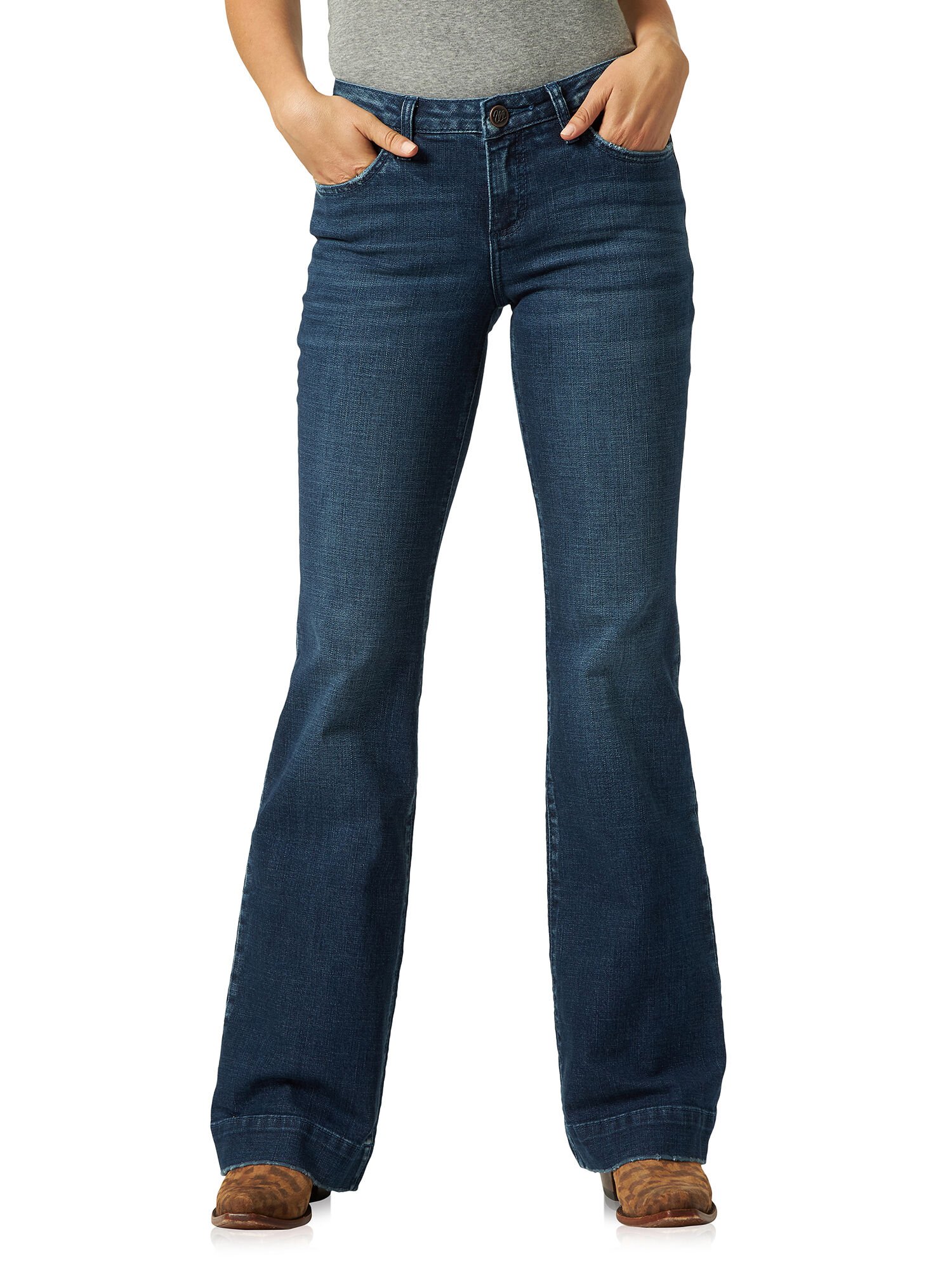 Wrangler Women's Retro Mae Wide Leg Trouser Jean