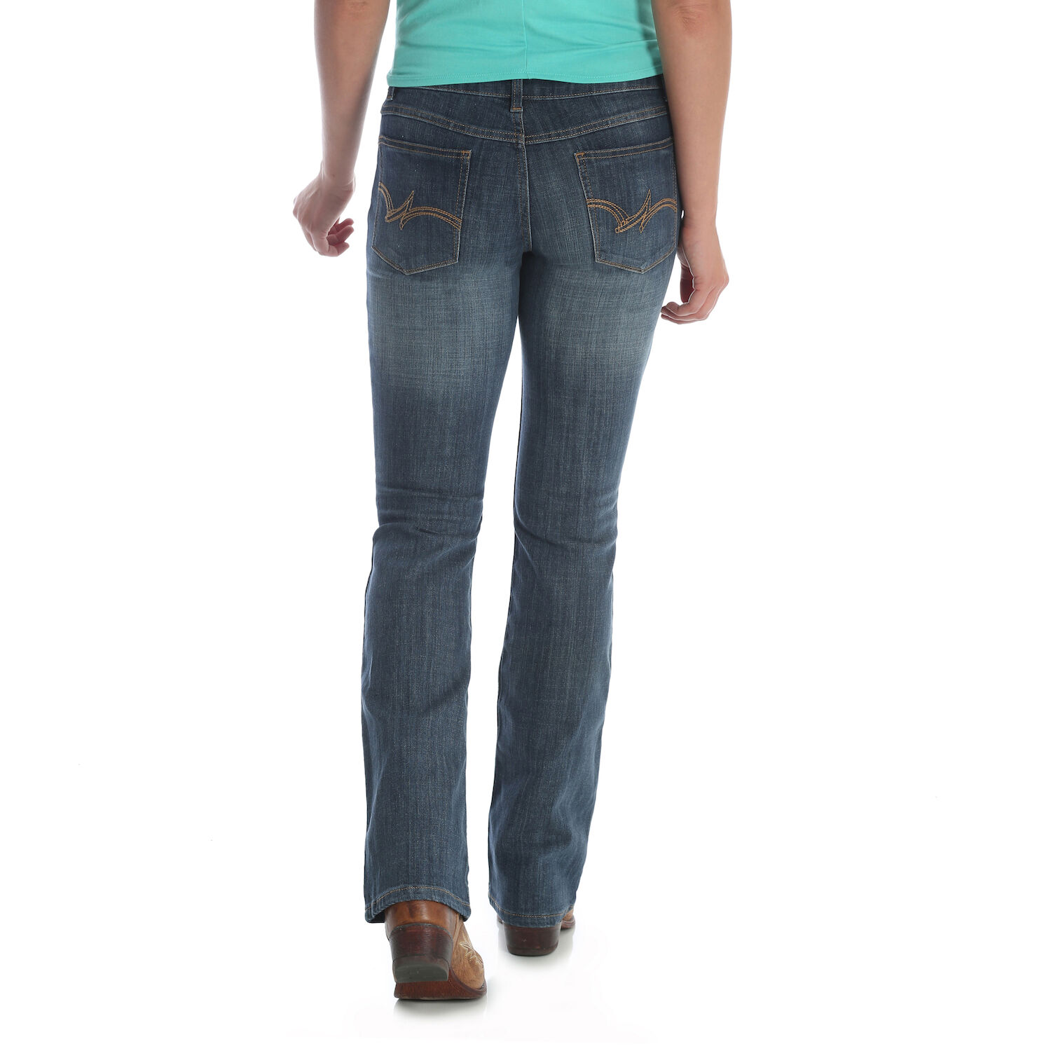Wrangler Women's Essential Mid Rise Bootcut Jean