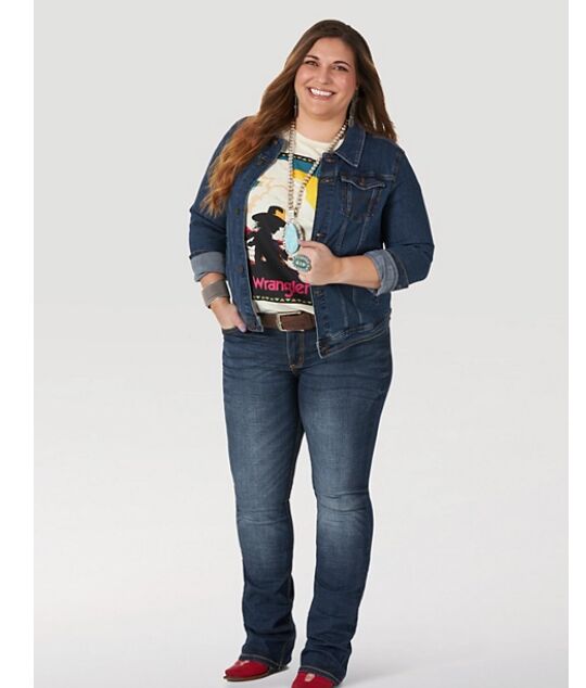 Women's Wrangler Retro® Mae Jean (Plus) In Ms Wash