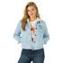 Wrangler® Women's Retro® Western Sherpa Lined Denim Button Jacket in Bleached Denim
