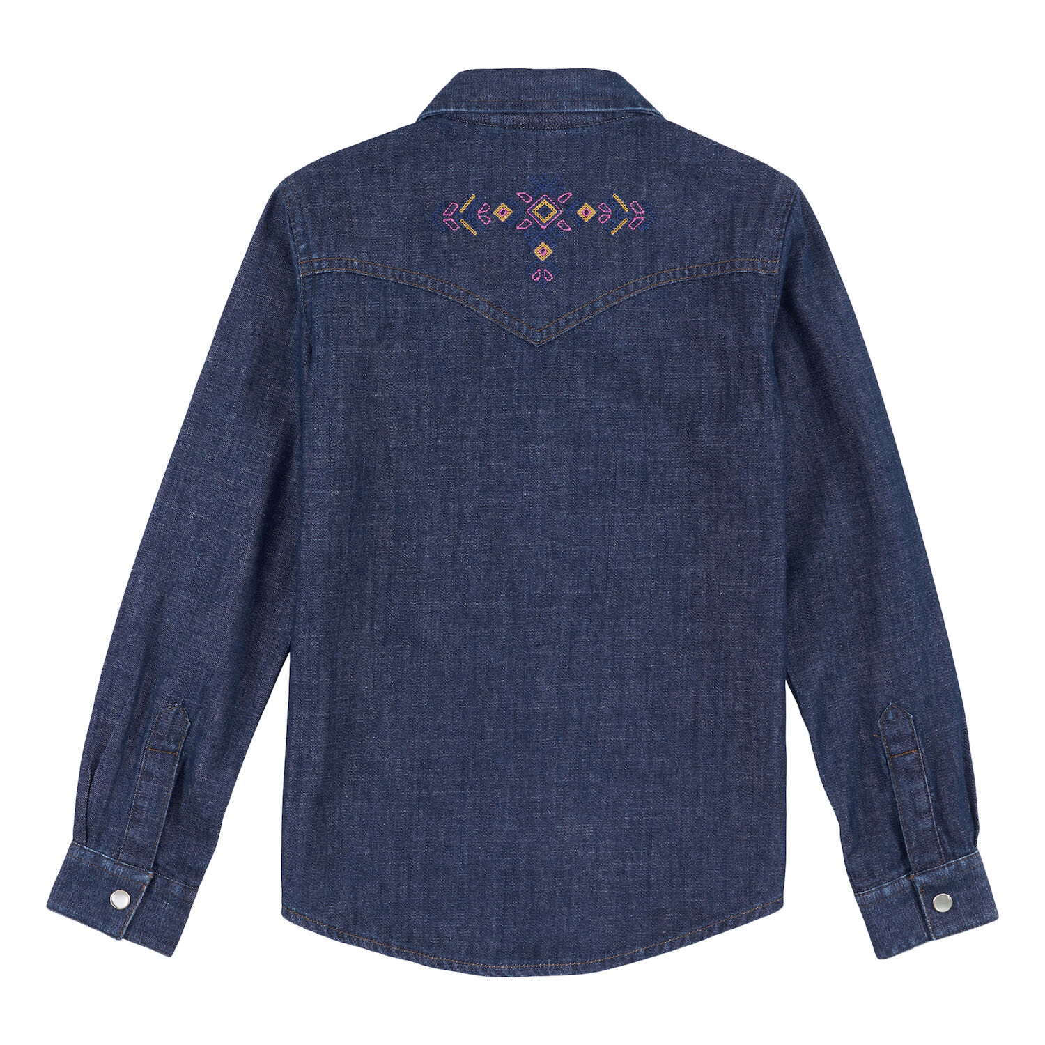 Wrangler® Western Girl's Shirt in Denim