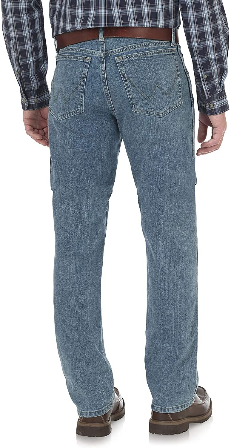 Wrangler Men's Light Denim Rugged Straight Jean