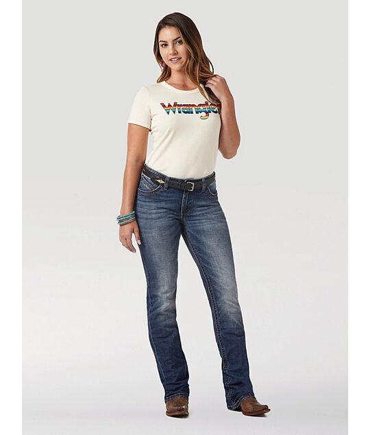 Wrangler Women's Ultimate Riding Jean Willow Mid-Rise Bootcut Jean