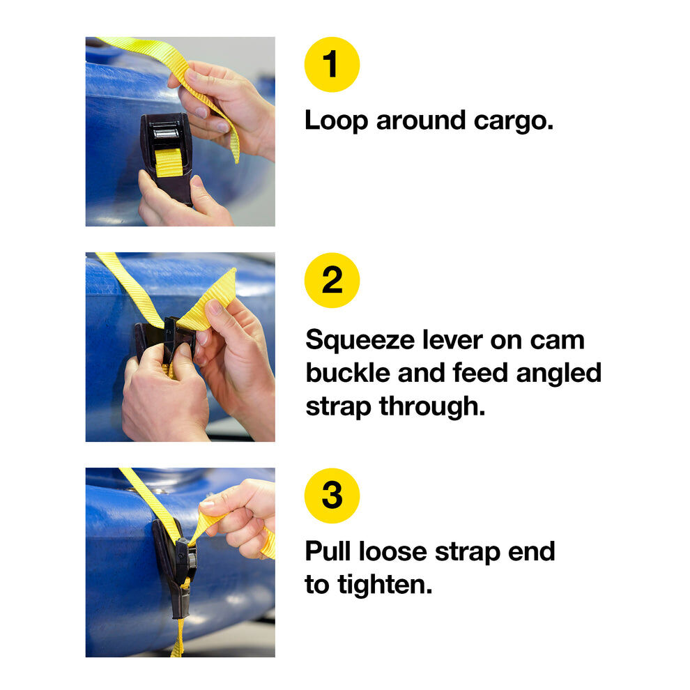 Wrap-It 1-In X 12-Ft Cam Straps, 2-Pk