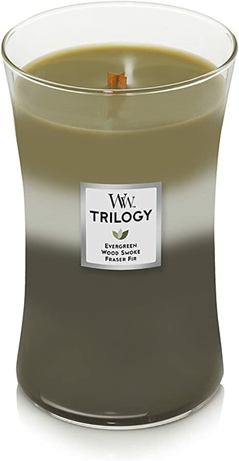 Mountain Trail Trilogy Hourglass Candle, Large