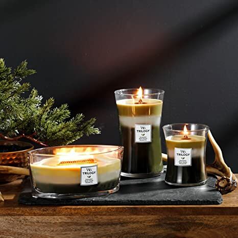 Mountain Trail Trilogy Hourglass Candle, Large