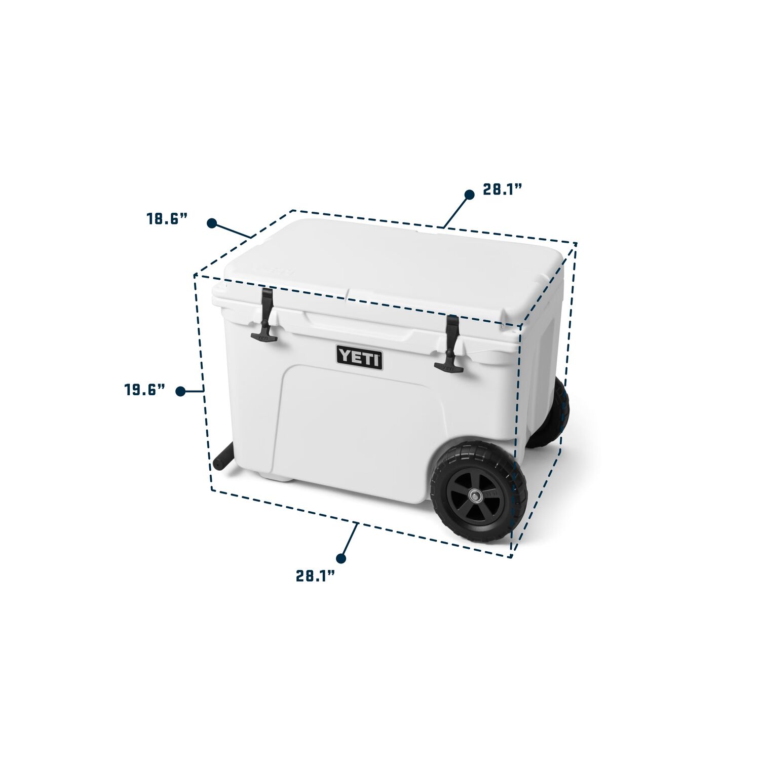 Yeti Tundra Haul White Wheeled Cooler