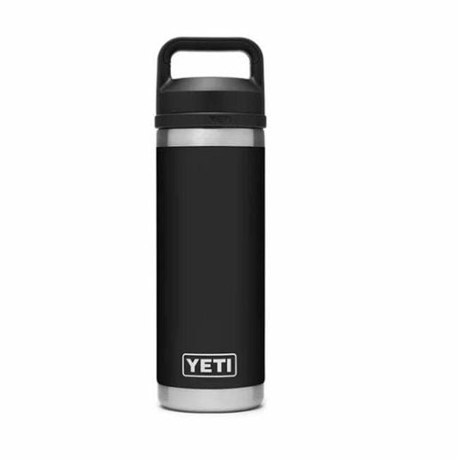 Yeti Rambler Bottle With Chug Cap Black, 18 oz Water Bottles