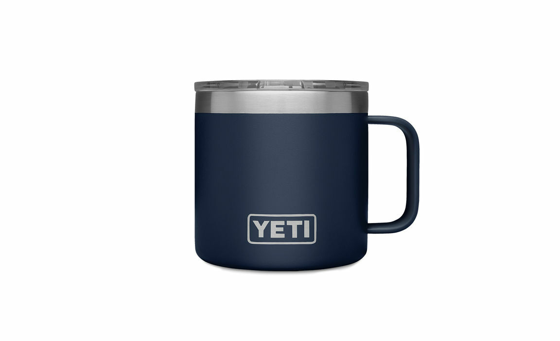 YETI Navy Stackable Rambler Mug, 14-Oz