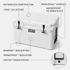 Yeti Tundra White 45 Hard Cooler, 45-Qt