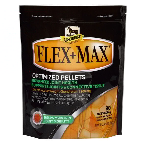 Absorbine Flex+Max Joint Health Supplement Pellets For Horses, 5-Lb
