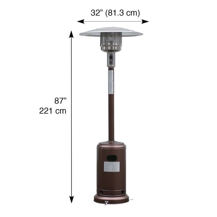 Hammered Bronze Patio Heater
