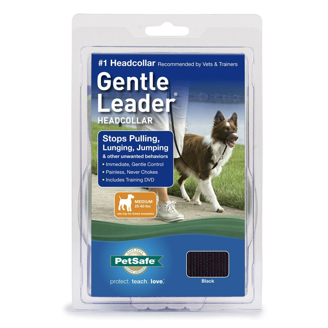 Gentle Leader® Headcollar in Black, Medium