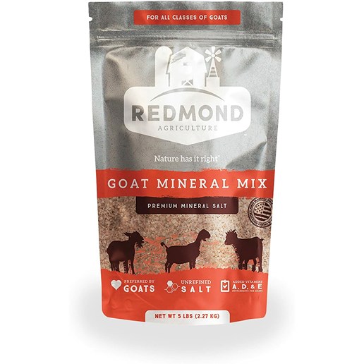 Redmond Goat Mineral Mix Premium Mineral Salt, 5-Lb Bag