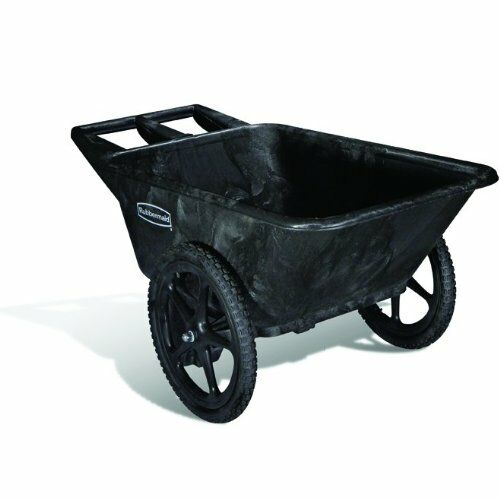 Rubbermaid 7.5-Cu Ft Heavy Duty Poly Big Wheel Cart