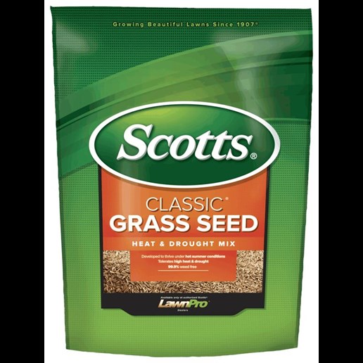 Scotts Classic Grass Seed Heat and Drought Mix, 3-lb Bag