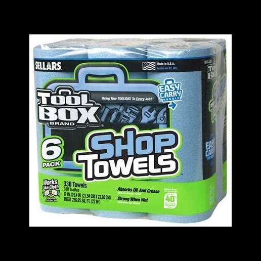 ToolBox Shop Towels, 6-Pk