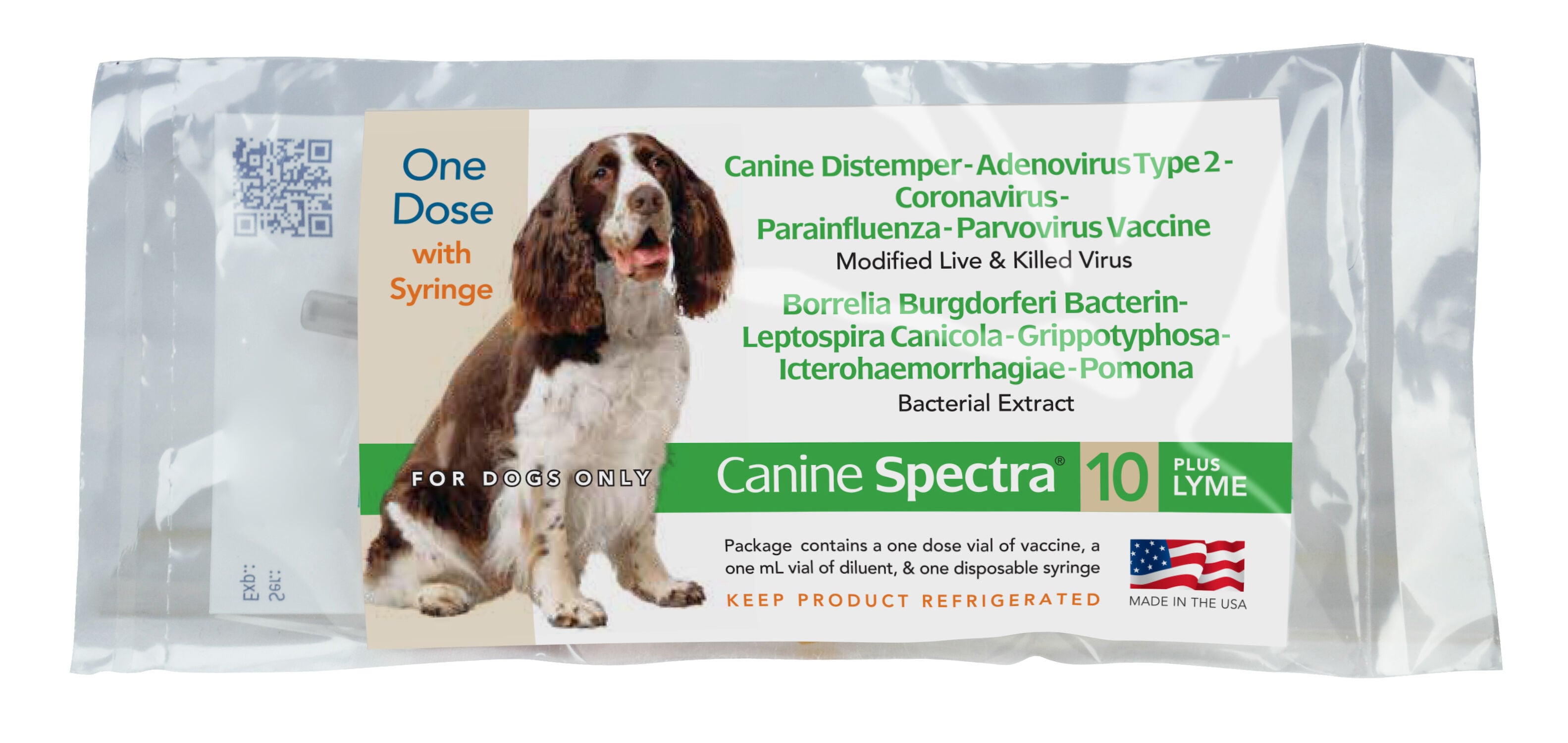 Durvet Canine Spectra 10 Plus LYME Vaccine for Dogs, Single Dose