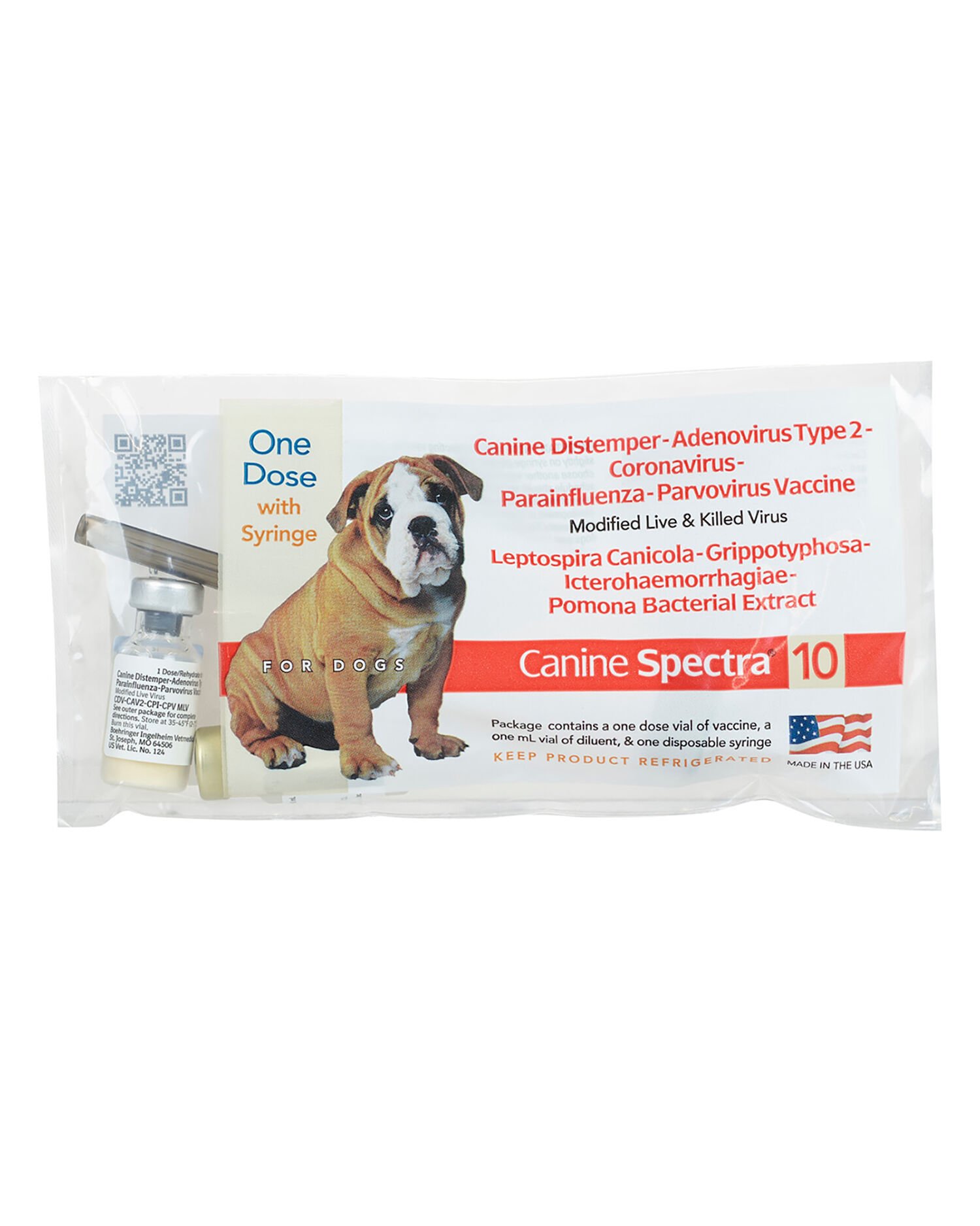Canine Spectra 10 Vaccine for Dogs, Single Dose