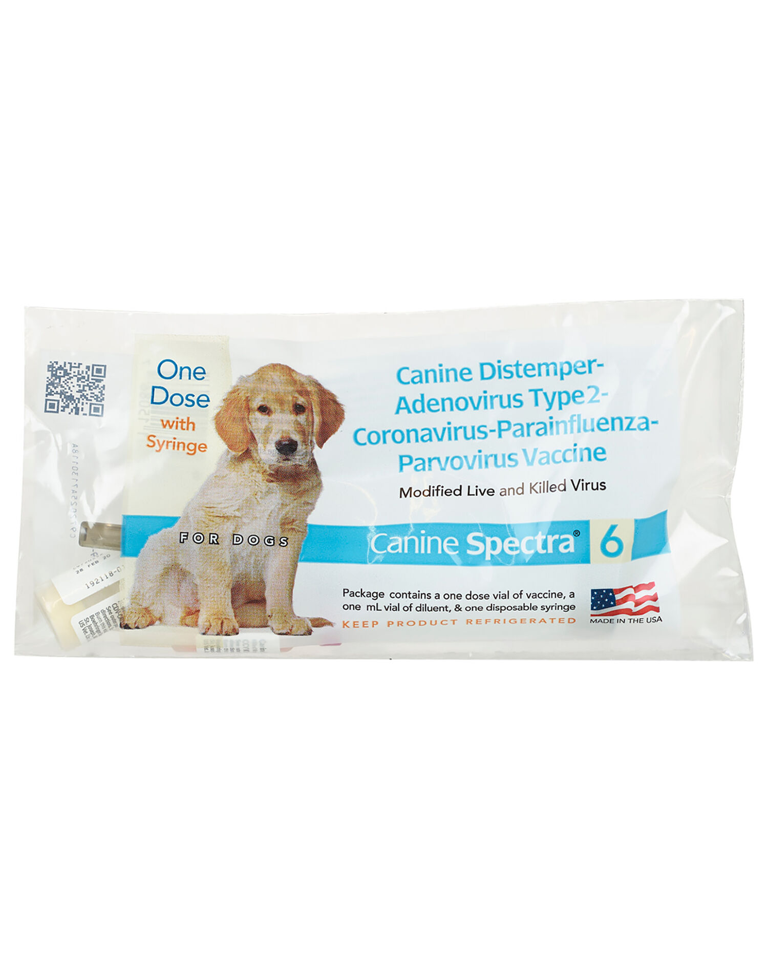 Canine Spectra 6 Vaccine for Dogs, Single Dose