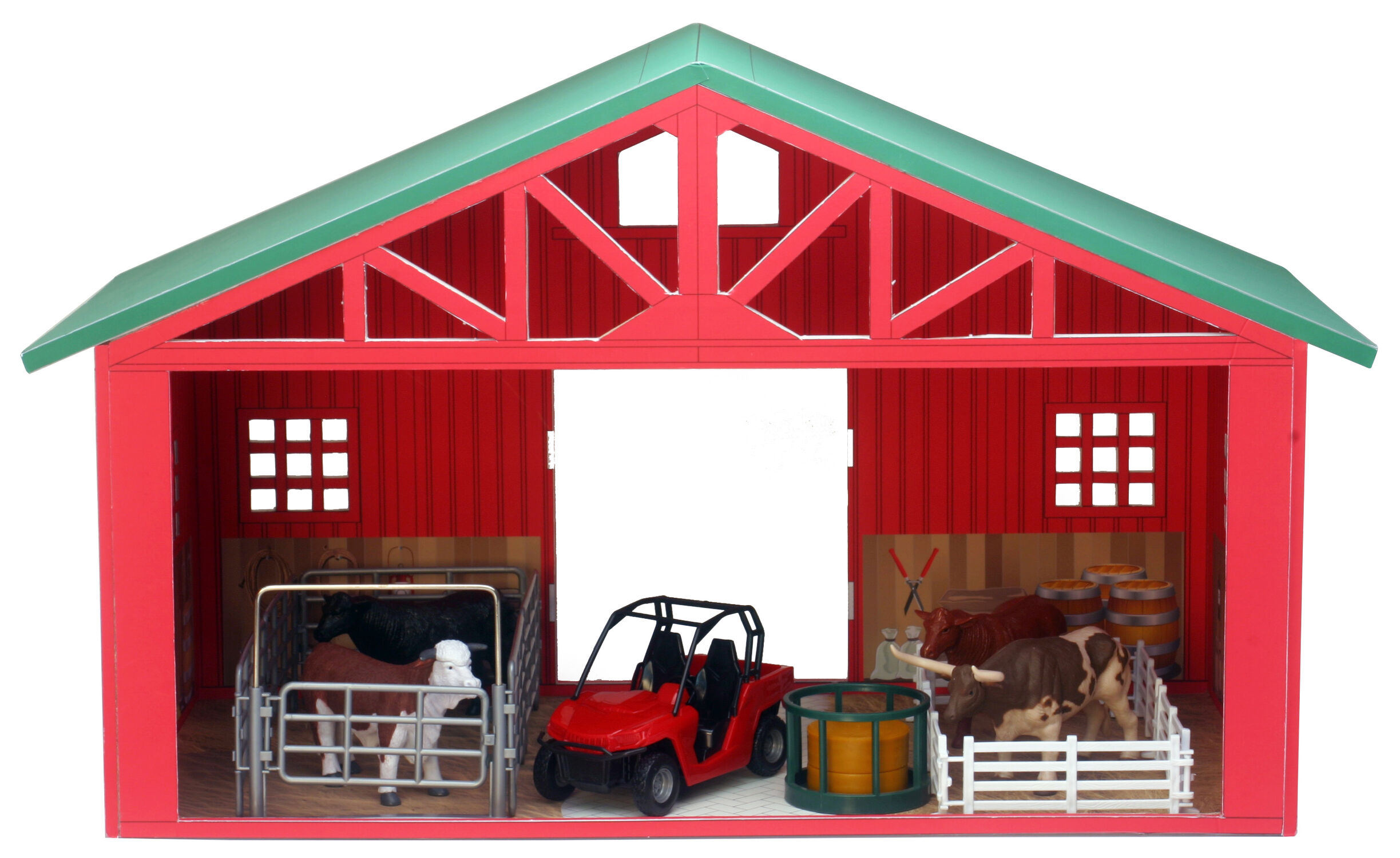 New Ray Country Life Extra Large Barn/Ranch Playset