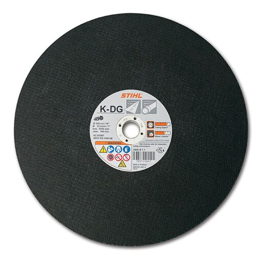 K-DG Abrasive Wheel for Asphalt & Ductile Iron, 12-In x 20-Mm