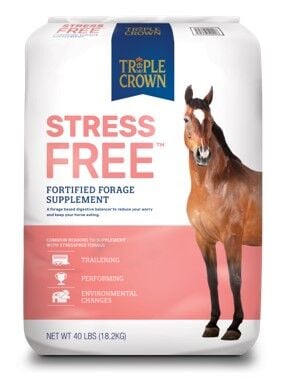 Triple Crown StressFree Fortified Forage Equine Supplement, 40 lb.