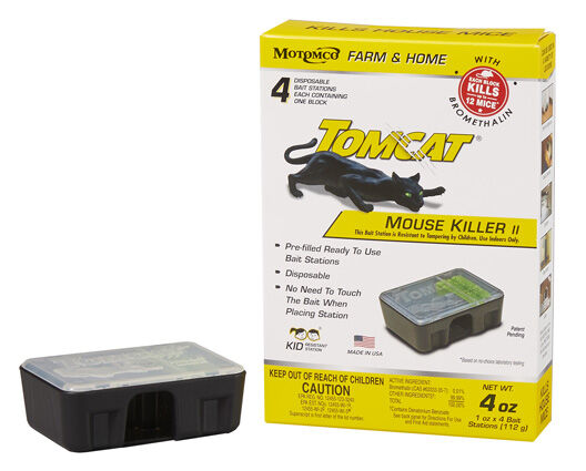 Tomcat Mouse Killer II Disposable Bait Station, 4 Pack