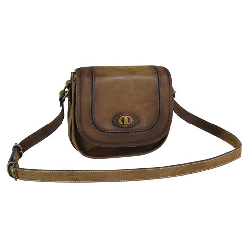 Women's Saddle Bag in Burnished Brown