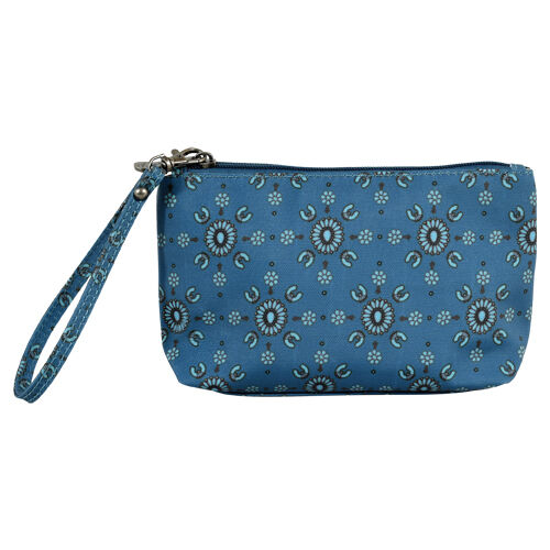 Women's Essentials Pouch in Turquoise Squash Blossom