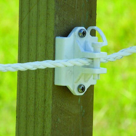 Patriot Jumbo Dual-Purpose Pinlock Insulator in White, 25-Pk