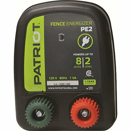 Patriot PE2 Electric Fence Energizer, .10 Joule