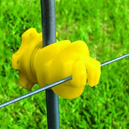 Patriot Rod Post Insulators in Yellow, 25-Pk