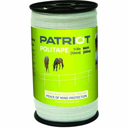 Patriot 600-Ft x 1/2-In Politape in White