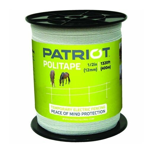 Patriot 1320-Ft x 1/2-In Politape in White