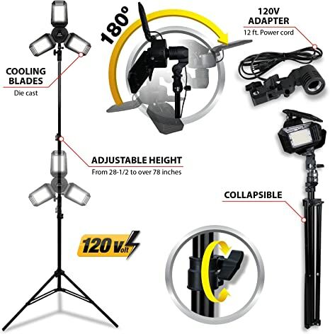 120V Tripod Work Light