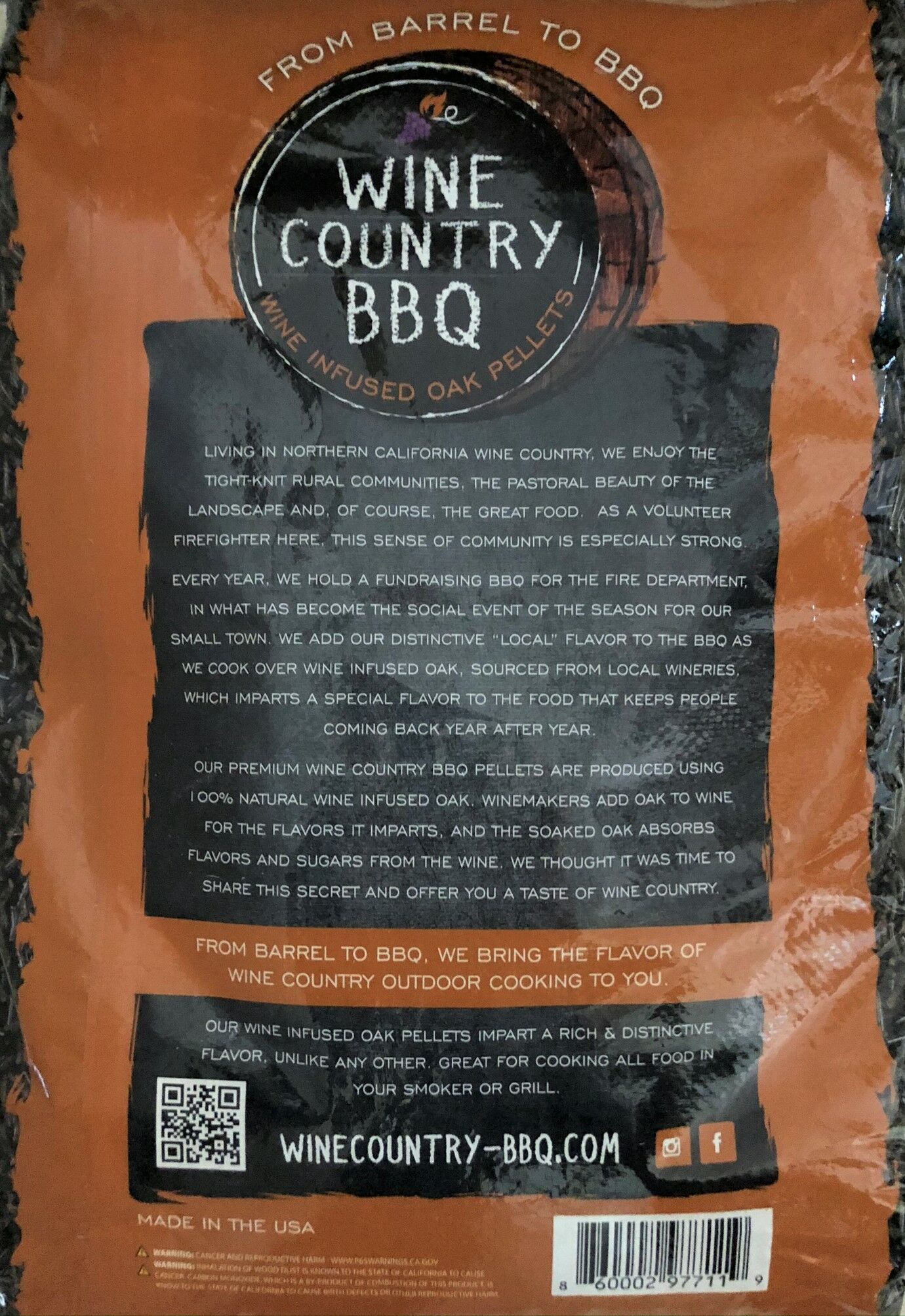 Premium Wine Infused BBQ Pellet Fuel, 20-Lb