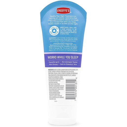 O'Keefes Healthy Feet Original Tube  Foot Cream, 3-Oz