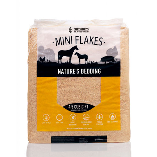 Natures Mini Flake Pine Bedding, 4-Cu Ft Bale