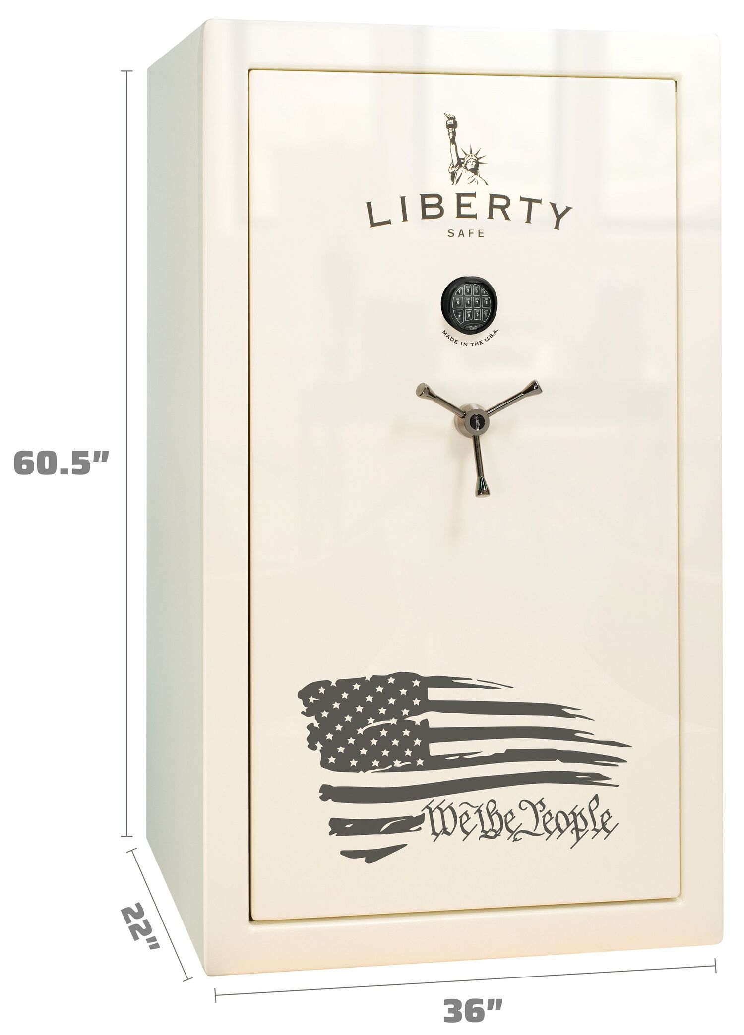 Liberty Safe We The People 44 Gun Safe in White