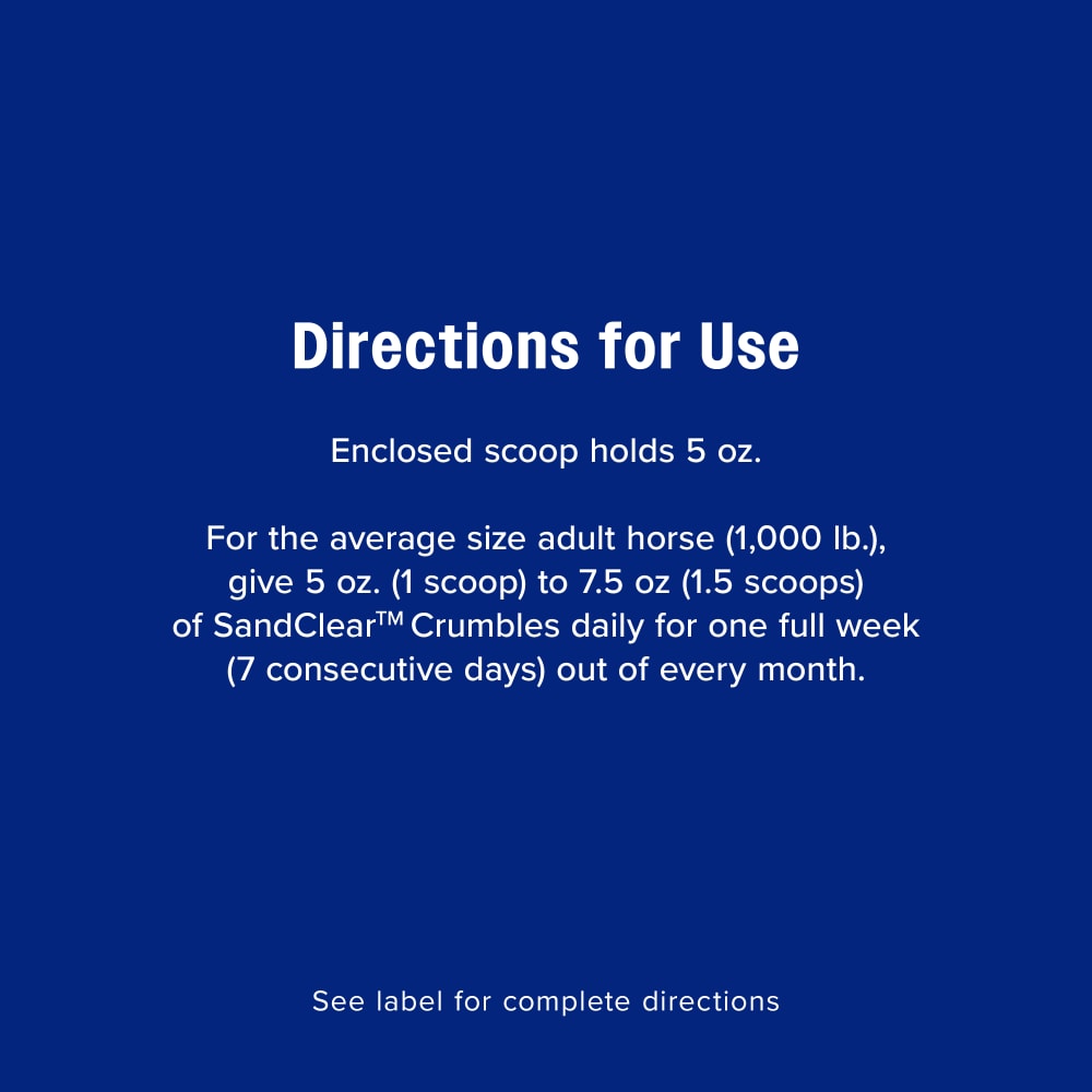 Farnam SandClear Natural Psyllium Crumbles, 20-Lb