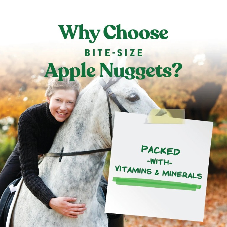 Manna Pro Bite-Size Apple Nuggets Horse Treats, 1-Lb